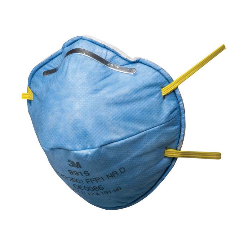 Mascarilla desechable FFP1 carbón activo para gases ácidos 3M 9915 - Referencia 9915